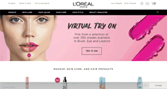 Desktop Screenshot of loreal-paris.com