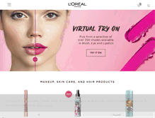 Tablet Screenshot of loreal-paris.com
