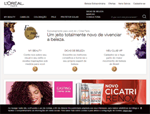 Tablet Screenshot of loreal-paris.com.br